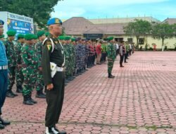 Kodim 0909/Kutai Timur Gelar Apel Gabungan Pengamanan Tahun Baru 2026