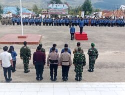 Satgas Korpasgat Bersama TNI-Polri dan ASN Gelar Apel Gabungan, Perkuat Soliditas di Paniai