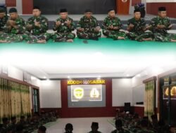 Awali Tahun 2026, Prajurit Kodim 0105/Abar Gelar Doa Bersama