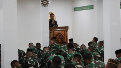 Sholat dan Doa Bersama Warnai Akhir Tahun Yonif TP 826/BTB
