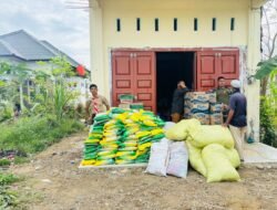 Penyaluran Bantuan Pramuka Saka Wira Kartika Koramil 06/Teunom Tiba di Pidie Jaya