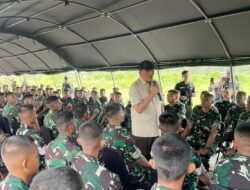 Kunker ke Papua Selatan, Menhan RI Tinjau Pembinaan Satuan Yonif TP 861/Maleo Kamur