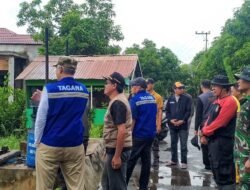 Kodim 1001/HSU-BLG Kawal Kunjungan Bupati dan Wabup HSU ke Lokasi Banjir