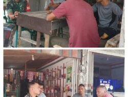 Babinsa Koramil 08/Arongan Lambalek Laksanakan Komsos dengan Warga Desa Drien Rampak