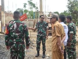 Dandim 1003/HSS Tinjau Pembangunan Koperasi Desa Merah Putih