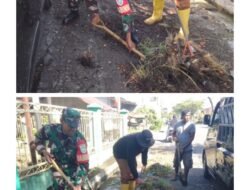 Babinsa Koramil 07/Johan Pahlawan Lakukan Giat Gotong Royong di Desa Kuta Padang