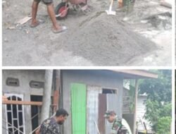 Ringankan Tangan Babinsa Koramil 01/Sungaimas Bantu Warga Desa Binaan