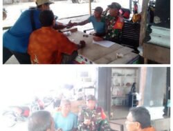 Babinsa Posramil 06/Bubon Melaksanakan Komsos Bersama Warga Desa Binaan