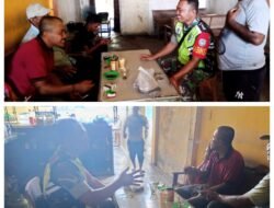 Babinsa Komsos dengan Tokoh Masyarakat di Wilayah Binaan