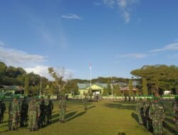Kodim 0114/Aceh Jaya Gelar Upacara Bendera Mingguan Hari Senin