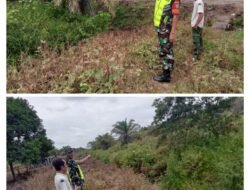 Babinsa Koramil 07/Johan Pahlawan Himbau Warga Agar Tidak Membakar Hutan Gambut