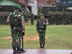 Pangdam XXIV/Mandala Trikora Pimpin Pelepasan Satgas Yonif 757/GV Latihan Pratugas Pamtas RI–PNG