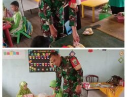 Babinsa Koramil 07/Johan Pahlawan Pantau Terus Pendisribusian MBG