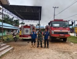 Babinsa Muara Wahau Laksanakan Mitigasi Karhutla di Wilayah Binaan