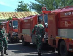 Tiga Unit Mobil Damkar Kodam IM Dikerahkan Bantu Pemadaman Karhutla Aceh Barat
