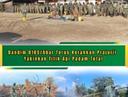 Kodim 0105/Abar Pastikan Kepulan Asap Karhutla Sirna Sepenuhnya