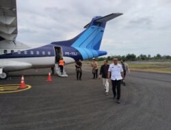 Sekretaris BNPP RI Tiba di Perbatasan RI–PNG, Satgas Korpasgat Kawal Kedatangan di Bandara Tanah Merah