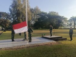 Bangkitkan Jiwa Kejuangan, Prajurit Kodim 0114/Aceh Jaya Gelar Upacara Mingguan