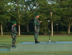Korem 012/Teuku Umar Gelar Upacara Bendera Mingguan