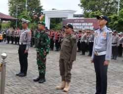 Sinergi TNI-Polri, Kodim 1006/Banjar Ikuti Apel Operasi Keselamatan Intan