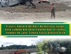 Sinergi TNI dan Pemda, Kodim 0105/Abar Bangkitkan Akses Transportasi Warga