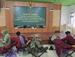 Persit KCK Kodim 1006/Banjar Laksanakan Aksi Donor Darah Kemanusiaan