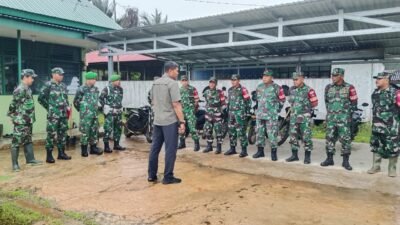 Staf Intel Kodim 1005/Barito Kuala Gelar Program Pengamanan TW I TA. 2026 di Koramil Rantau Badauh