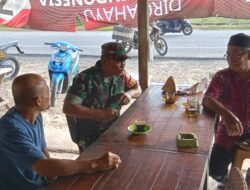 Babinsa Setia Bakti Ajak Warga Jaga Ketertiban dan Kebersihan Lingkungan