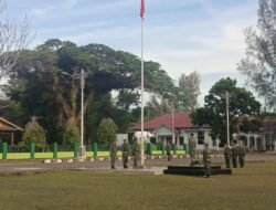 Upacara Mingguan Kodim 0114/Aceh Jaya Berlangsung Tertib dan Khidmat