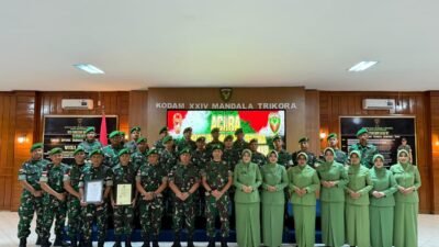 Pangdam XXIV/Mandala Trikora Lantik Perwira dan Pengurus Koperasi Kodam