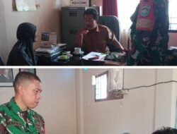 Babinsa Koramil 07/Johan Pahlawan Lakukan Giat Komsos Bersama Kepala Desa Ujung Baroh