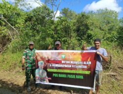 Babinsa Posramil Pasie Raya Sosialisasikan Larangan Membakar Hutan dan Lahan kepada Warga