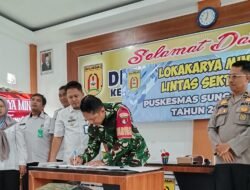 Dukung Peningkatan Layanan Kesehatan, Koramil 1006-07Banjarbaru Utara Ikuti Lokakarya Puskesmas