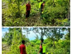 Babinsa Koramil 07/Johan Pahlawan Himbau Warga Agar Tidak Membakar Hutan Ketika Akan Berkebun