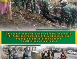 TNI-Polri dan Pemda Gelar Gotong Royong Massal di Kota Meulaboh