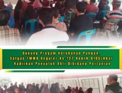 Satgas TMMD Gandeng Dinas Pertanian Tingkatkan Produktivitas Petani