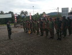 Minggu Pagi, Satgas TMMD Tetap Siaga Demi Masyarakat