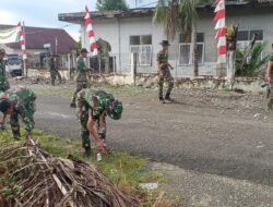 Disiplin Tanpa Libur, Satgas TMMD Tetap Bekerja di Hari Minggu