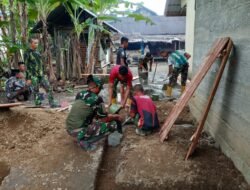 Hari Kelima TMMD, Pembangunan Fasilitas MCK Terus Berjalan
