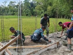 Jajaran Korem 012/TU Satgas TMMD Kodim 0116/Nagan Raya Bangun Sarana Air Bersih di Beutong