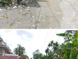 Menghadapi Bulan Suci Ramadhan Babinsa Koramil 01/Sungaimas Laksanakan Gotong Royong di Desa Binaan