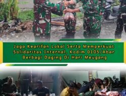 Kodim 0105/Abar Rayakan Meugang dengan Semangat Kebersamaan
