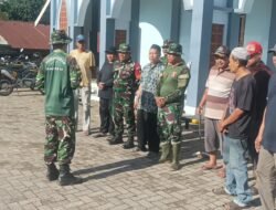 Koramil 1010-03/Tapin Selatan Gelar Karya Bakti di Desa Rumintin
