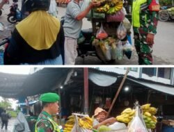 Babinsa Koramil 07/Johan Pahlawan Lakukan Giat Komsos Bersama Pedagang