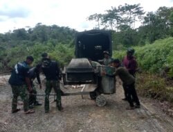 Satgas TMMD Tingkatkan Ketahanan Jalan dengan Box Culvert