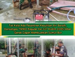 Dari Krisis Air Menuju Kesejahteraan: TMMD Bangun Sumur Bor di Pesantren