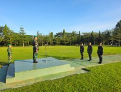 Korem 012/TU Gelar Upacara Bendera Mingguan di Meureubo