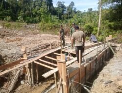 Kerja Nyata TNI Bangun Jalan 3,1 Kilometer di Nagan Raya