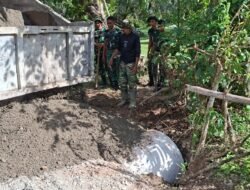 Satgas dan Warga Padatkan Jalan Demi Akses Pertanian