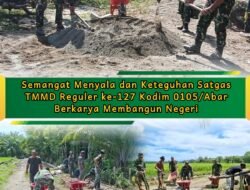Medan Berat Tak Surutkan Tekad Satgas TMMD